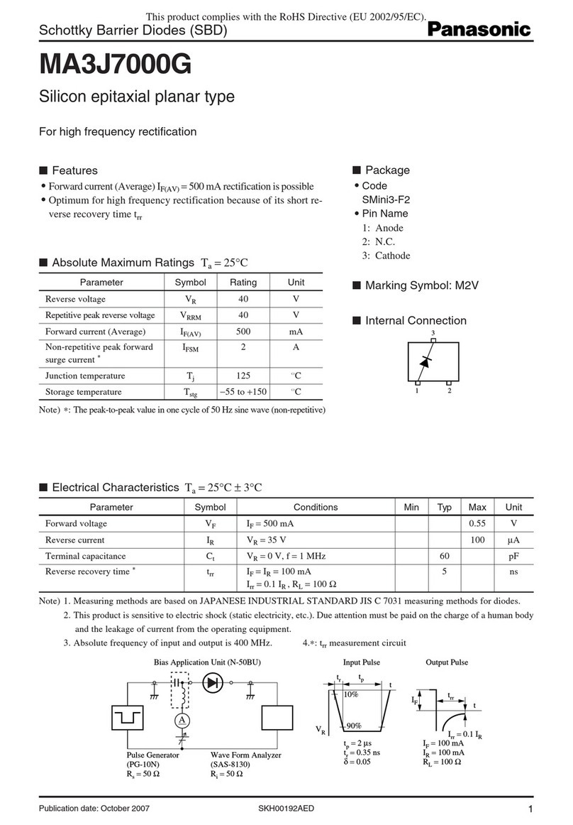 Panasonic MA3J7000G User manual