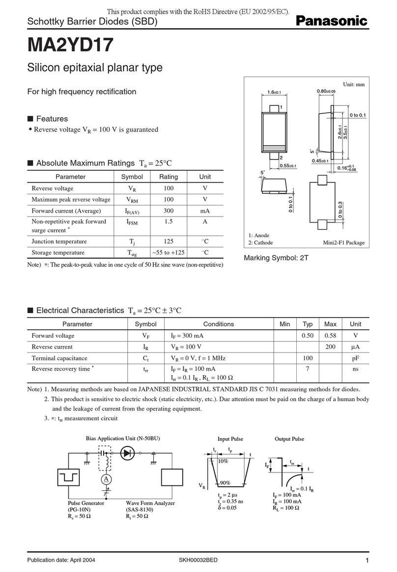 Panasonic MA2YD17 User manual