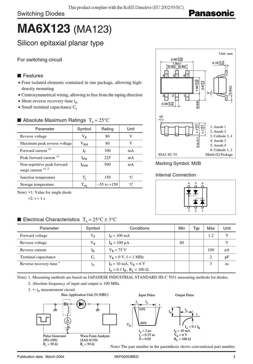 Panasonic MA6X123 (MA123) User manual