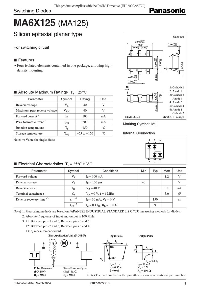 Panasonic MA6X125 (MA125) Specifications