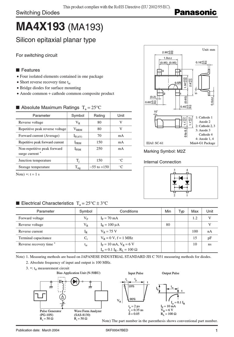 Panasonic MA4X193 (MA193) Specifications