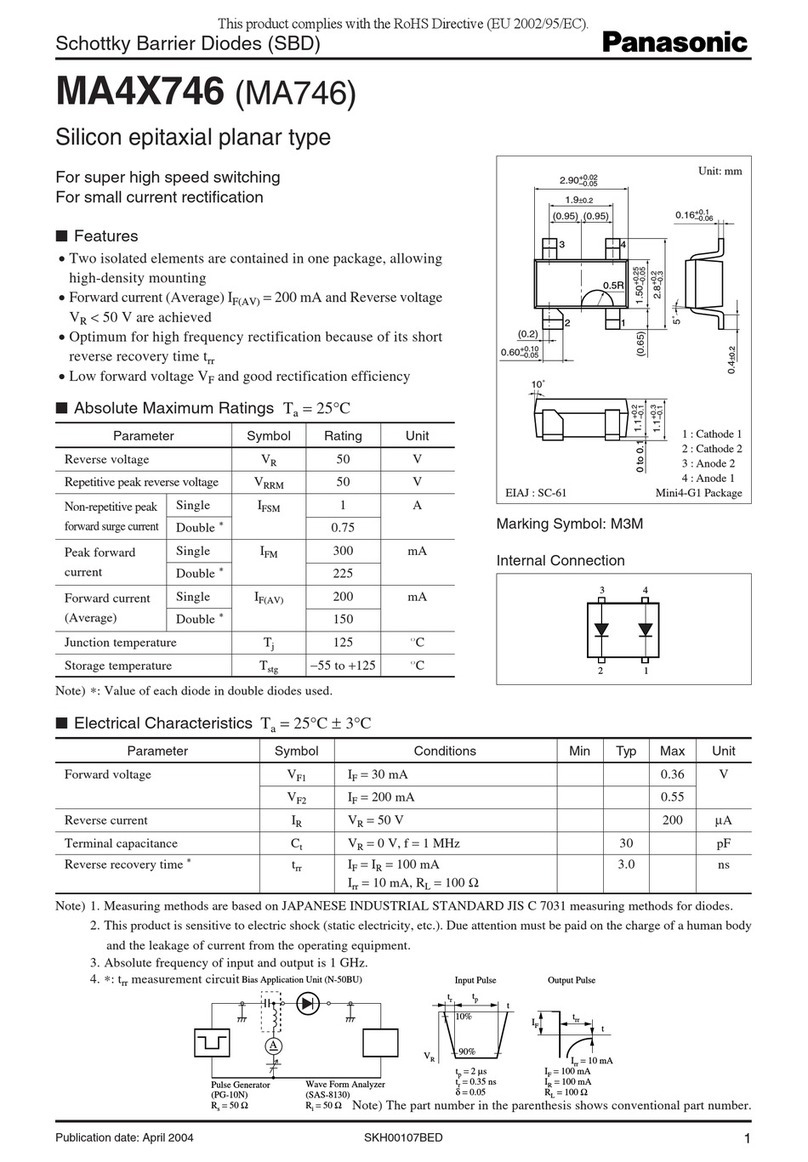 Panasonic MA4X746 (MA746) User manual