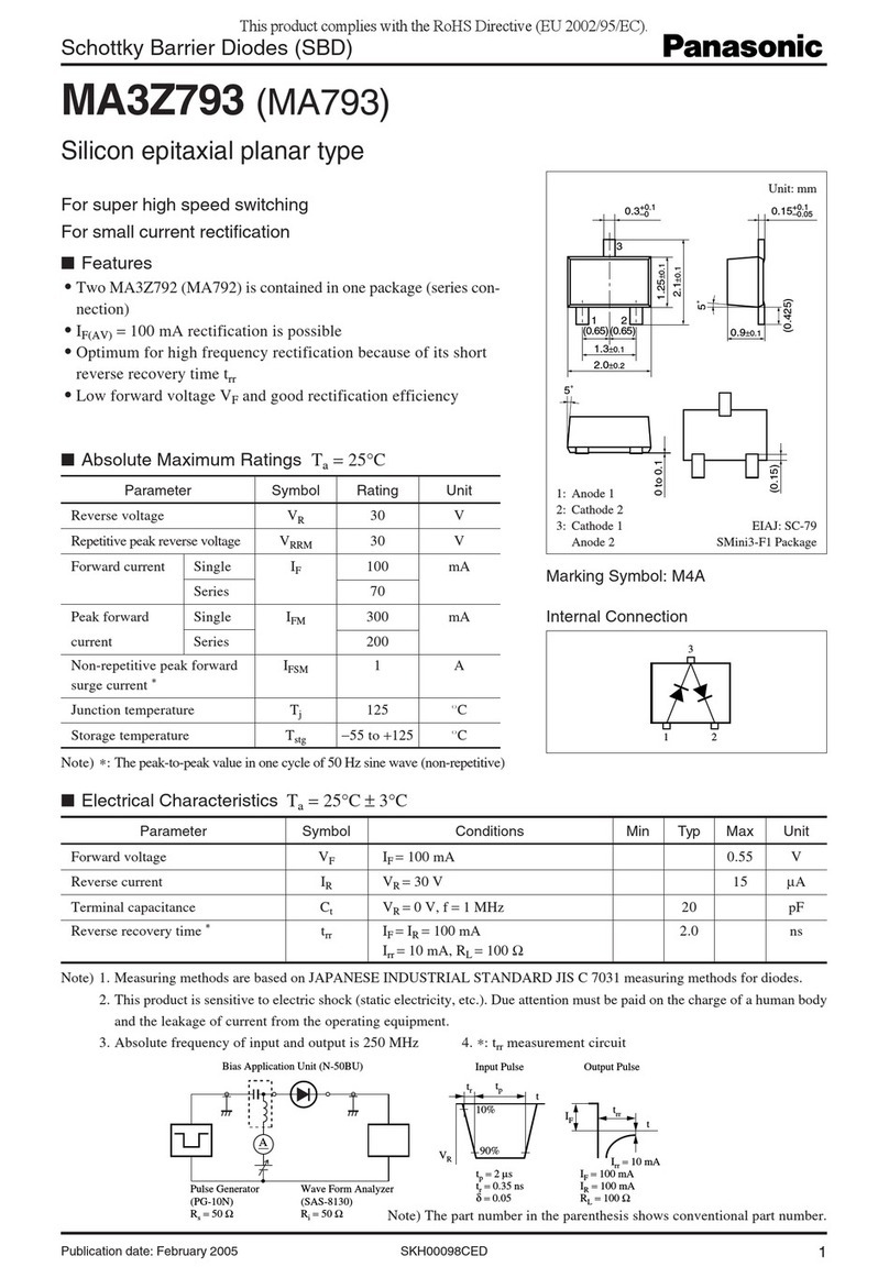 Panasonic MA3Z793 (MA793) Specifications