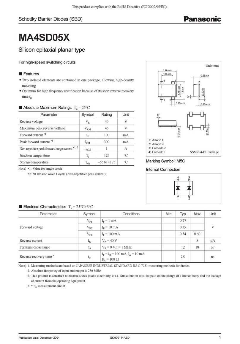 Panasonic MA4SD05X User manual