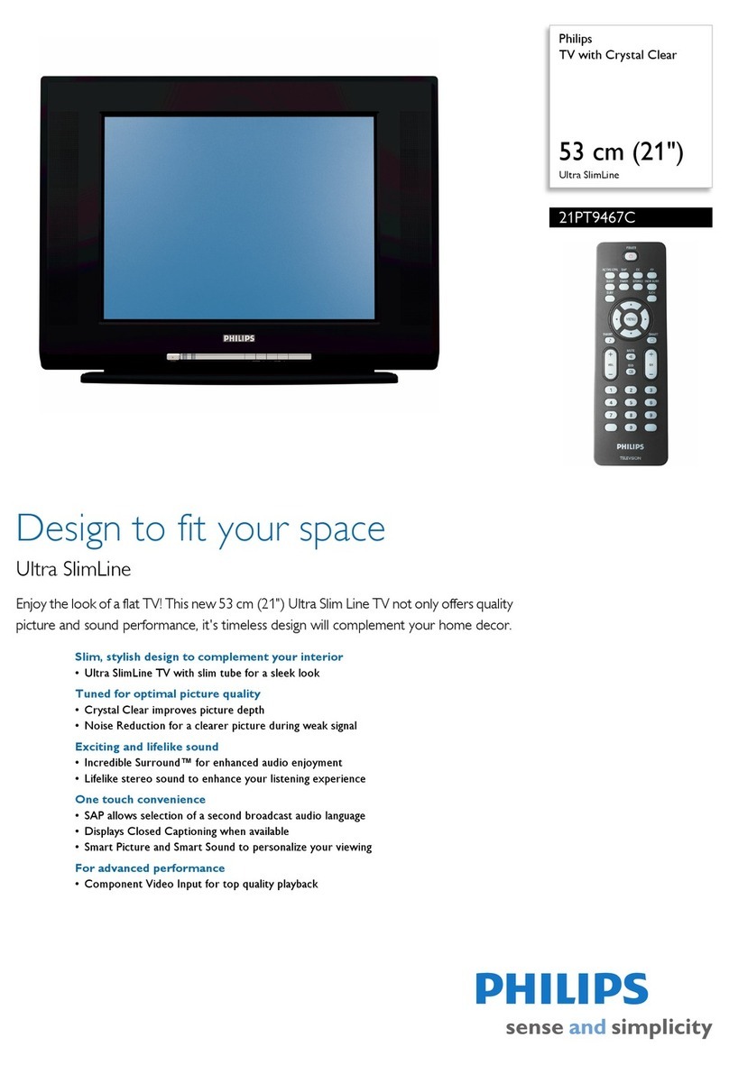 Philips 21PT9467C Specification sheet