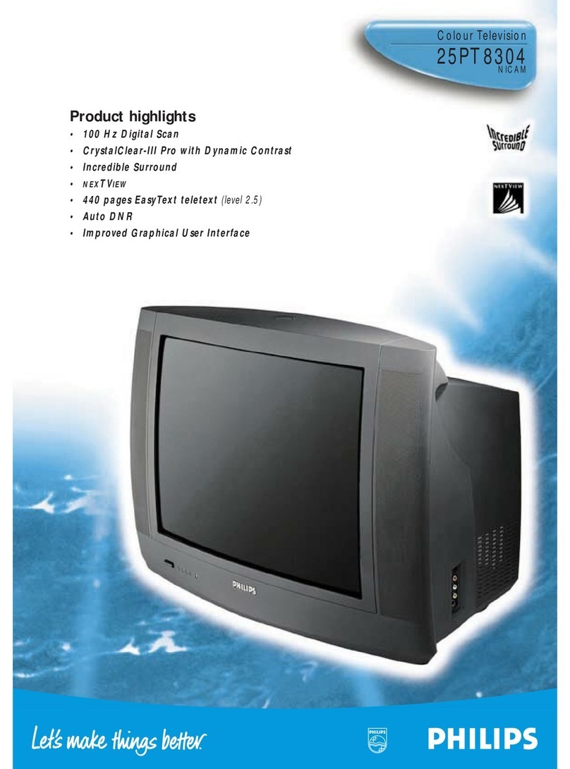 Philips 25PT8304 User manual