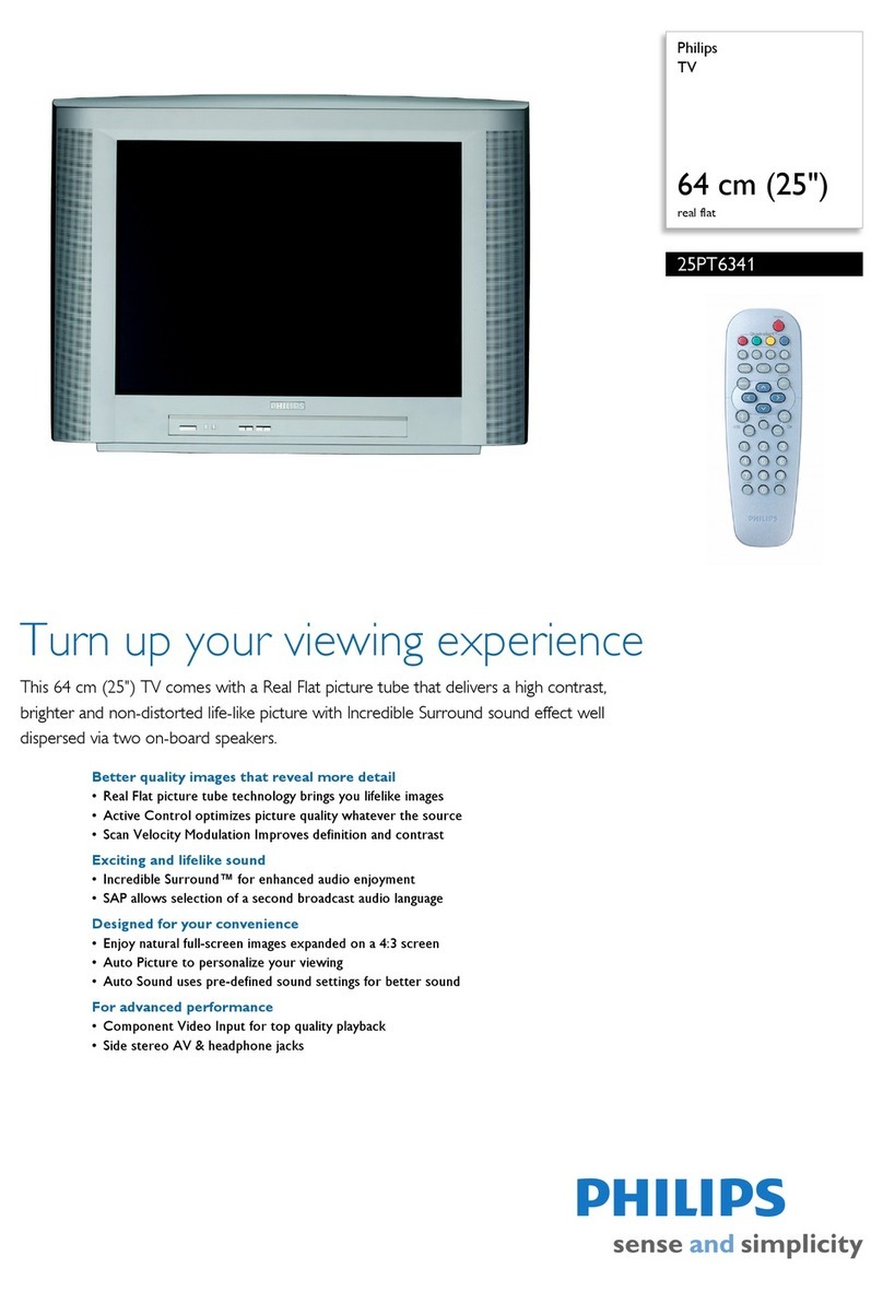 Philips 25PT6341 Specification sheet