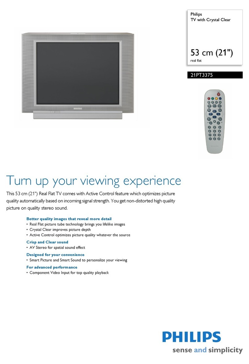 Philips 21PT3375 Specification sheet