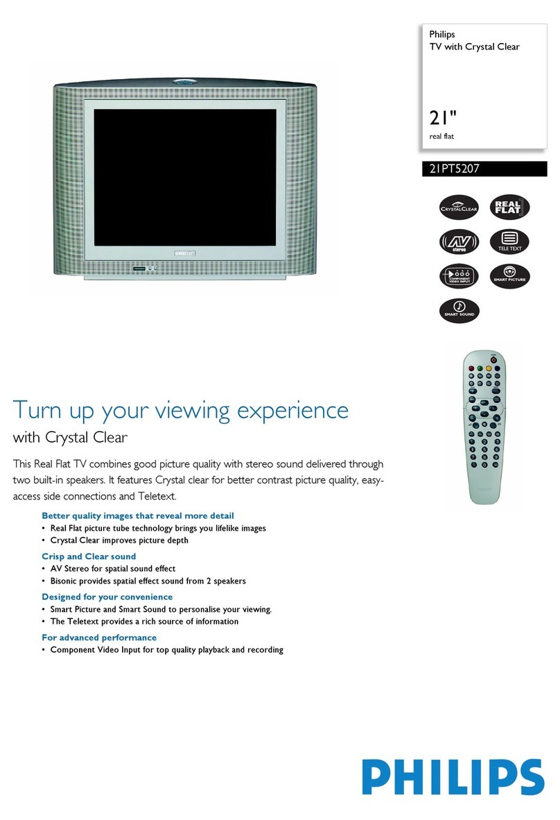 Philips 21PT5207 Specification sheet