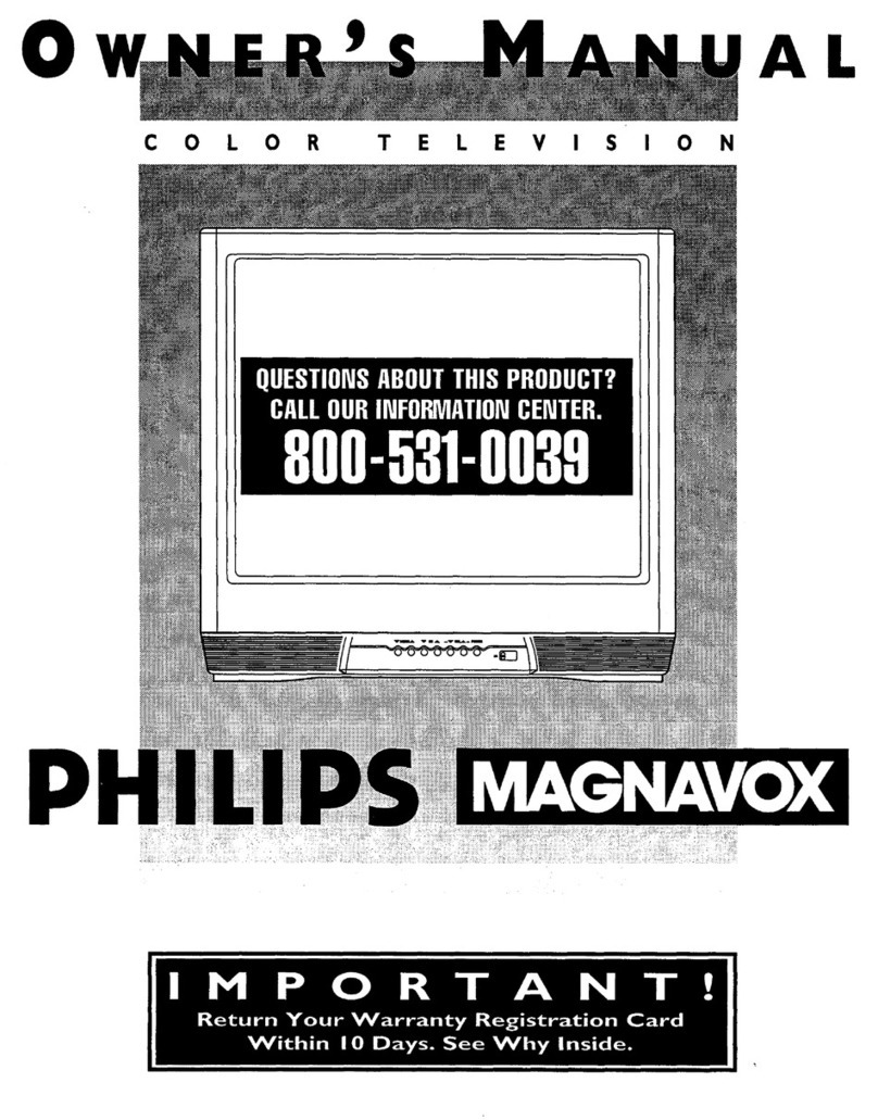 Philips COLOR TV 27 INCH TABLE 27TS54C User manual