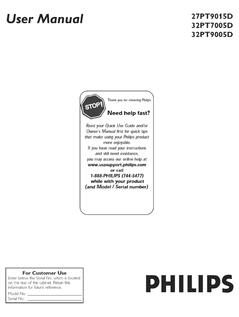 Philips 27PTG015D User manual