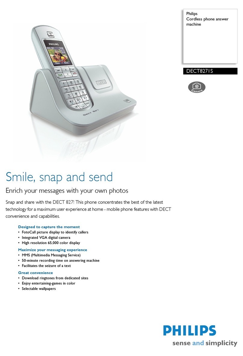 Philips DECT8271S Specifications