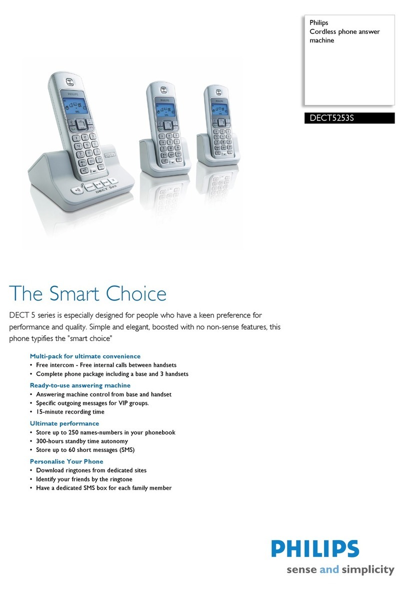 Philips DECT5253S Specifications