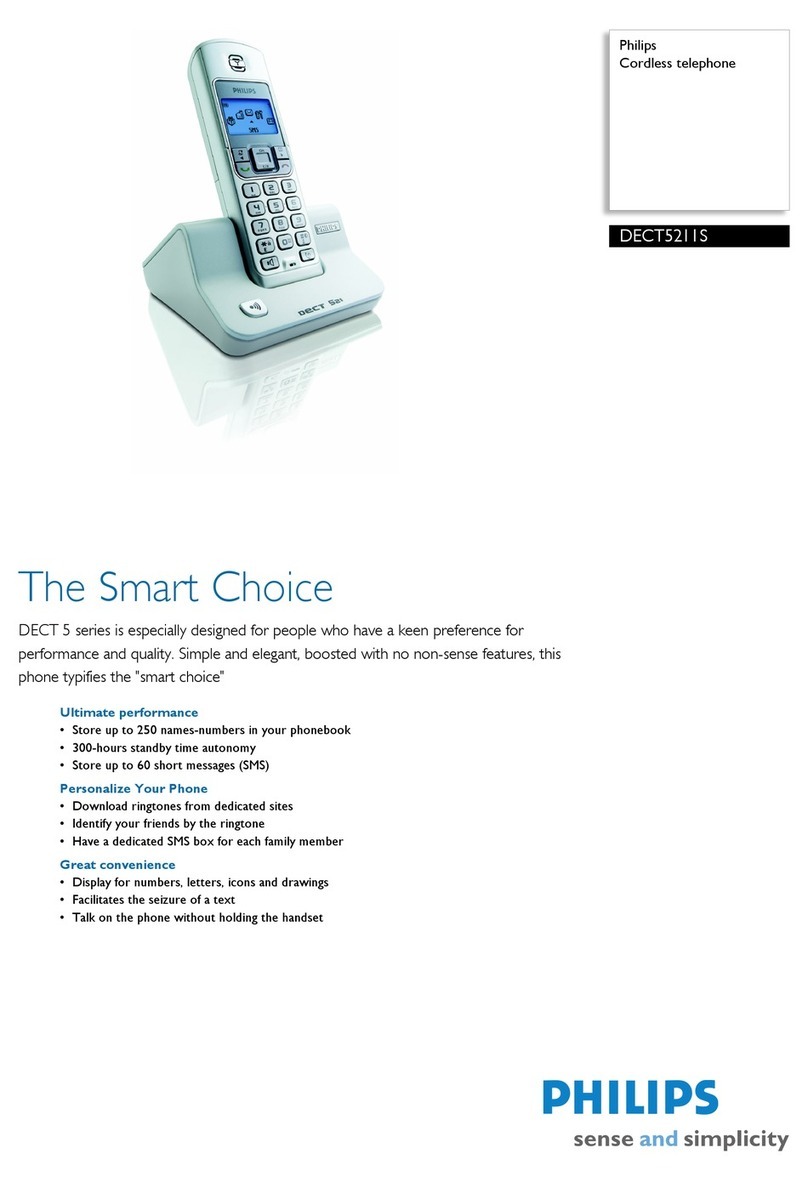 Philips DECT5211S User manual