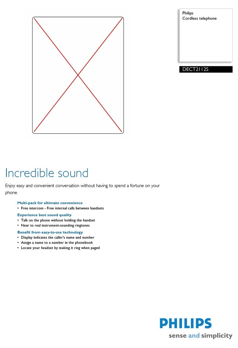 Philips DECT2112S Specifications