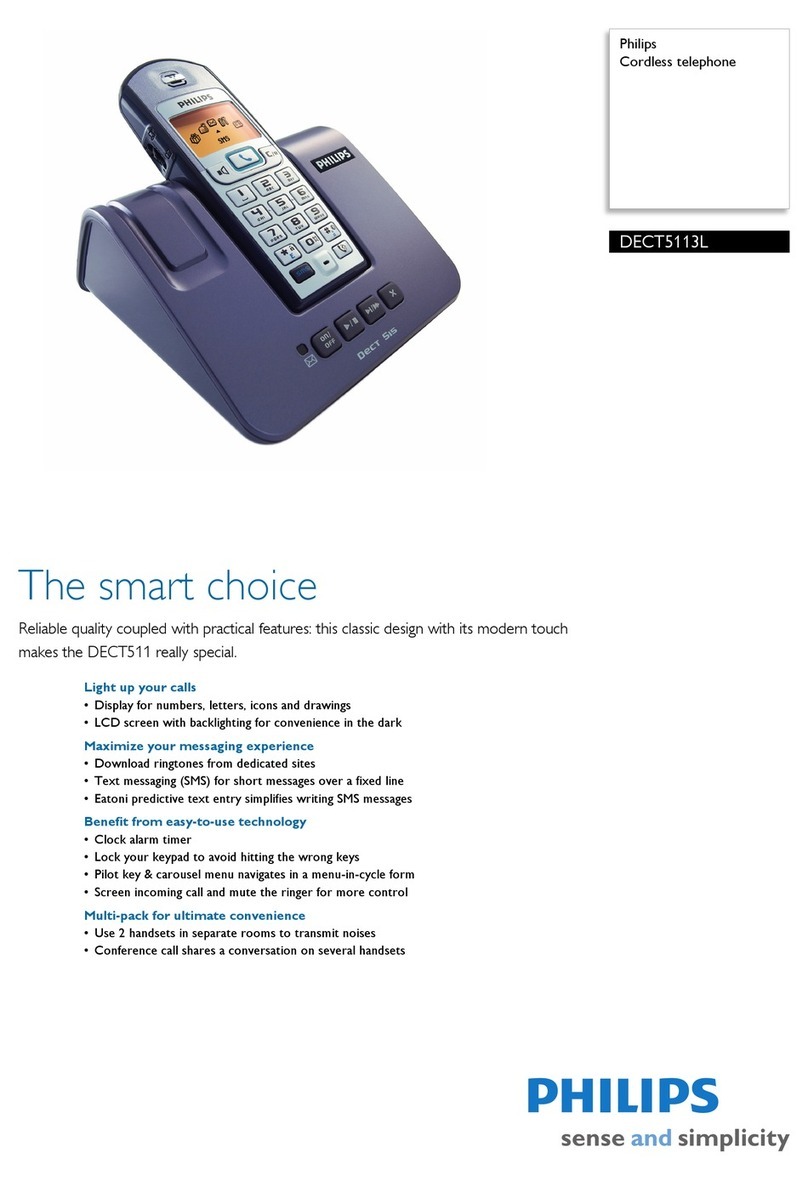 Philips DECT5113L Specifications