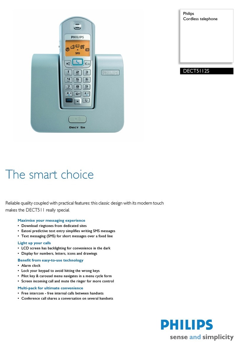 Philips DECT5112S User manual