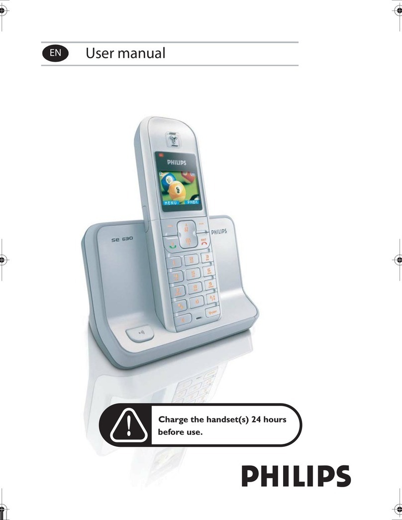 Philips SE630 User manual Philips SE630 User manual