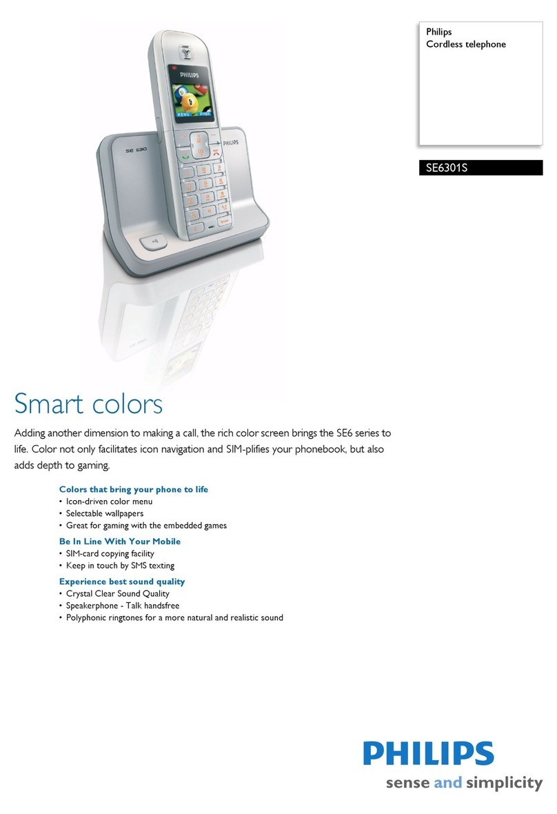 Philips SE6301S Specifications