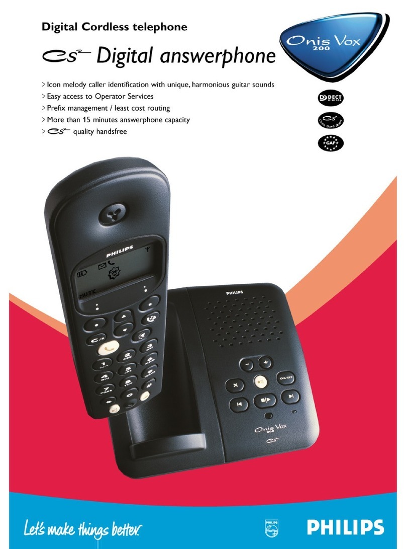 Philips Onis Vox 2000 Specifications