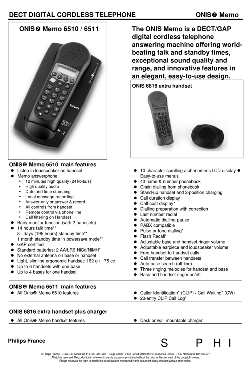 Philips ONIS 6510 Specifications