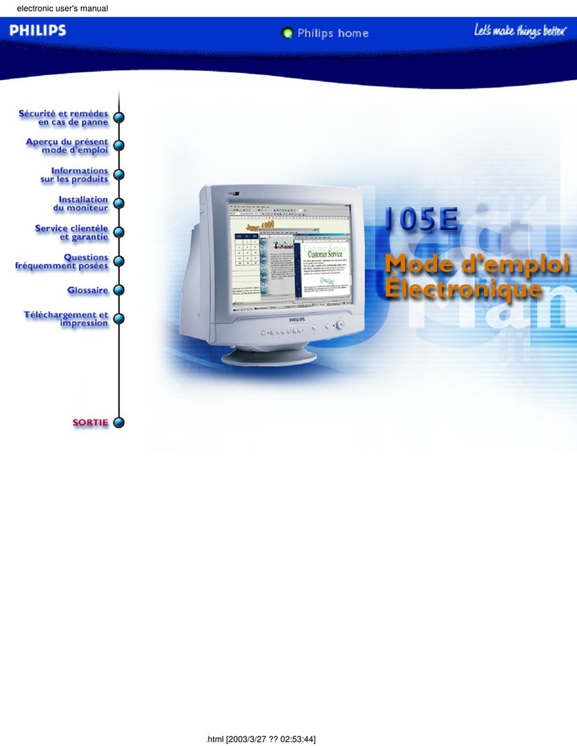 Philips 105E User manual