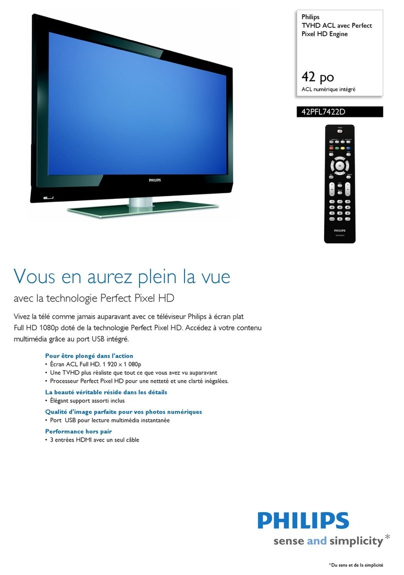 Philips 42PFL7422D User manual