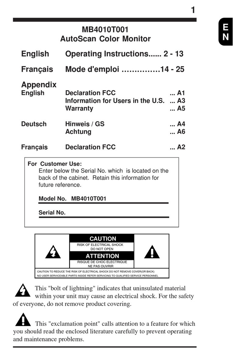 Philips MB4010T001 User manual