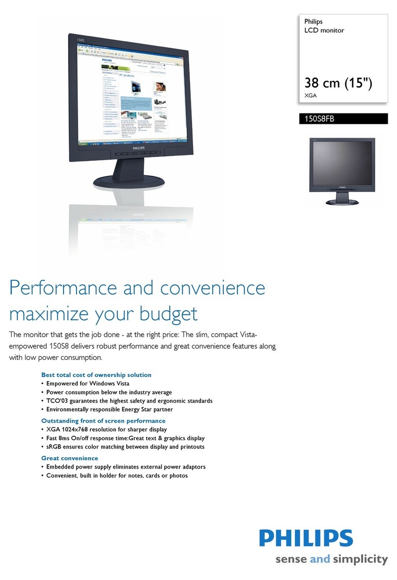 Philips 150S8FB User manual Philips 150S8FB User manual