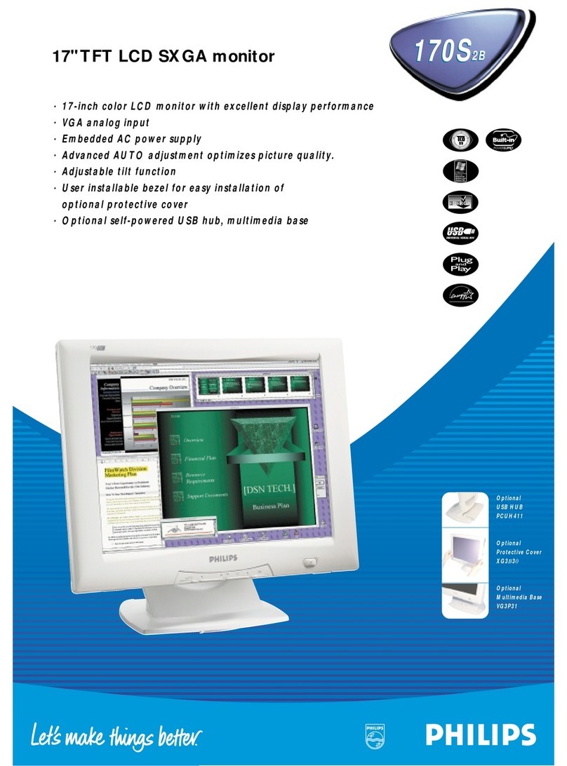 Philips 170S2B User manual