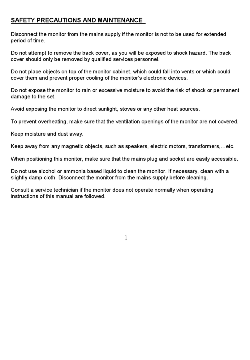 Philips Color Monitor 105S5 User manual