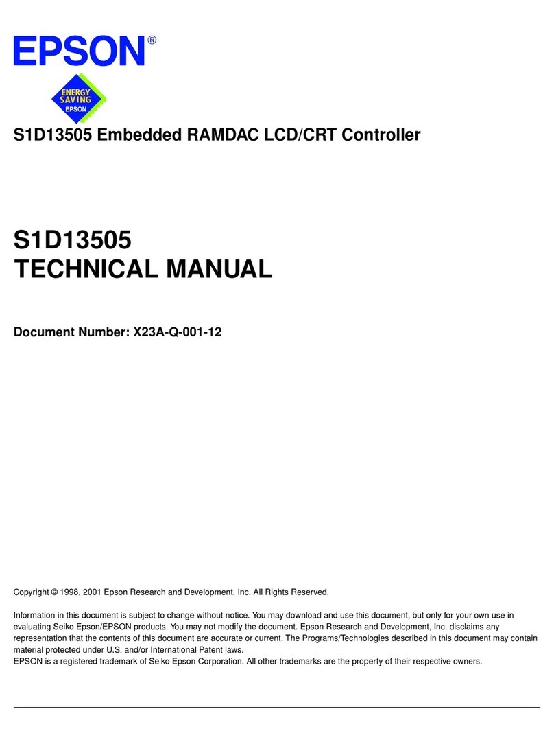 Epson S1D13505 User manual