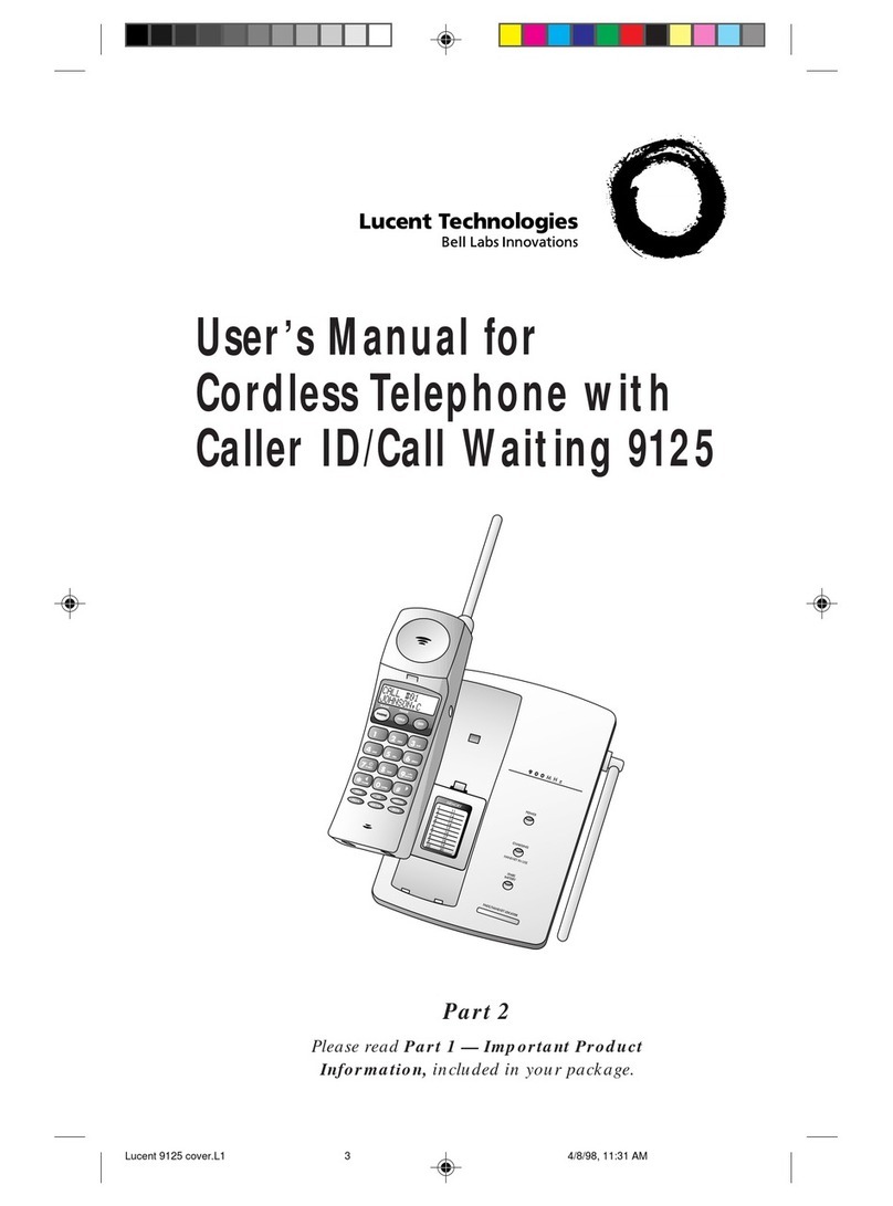 Lucent Technologies 9125 user manual