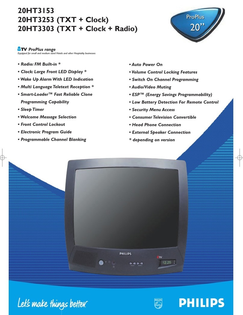 Philips 20HT3153 User manual