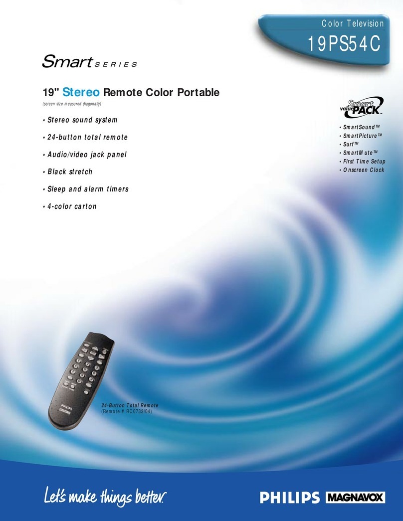 Philips Magnavox 19PS54C User manual