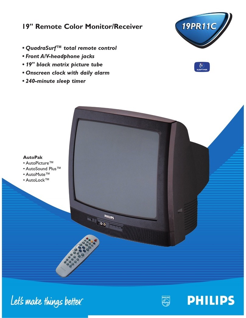 Philips 19PR11C User manual