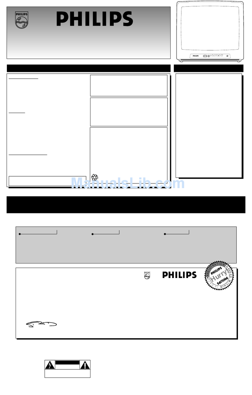 Philips 19PR09C owner's manual