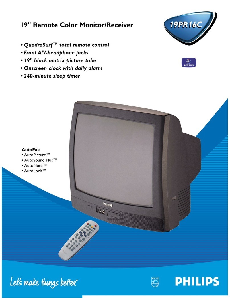 Philips 19PR16C User manual