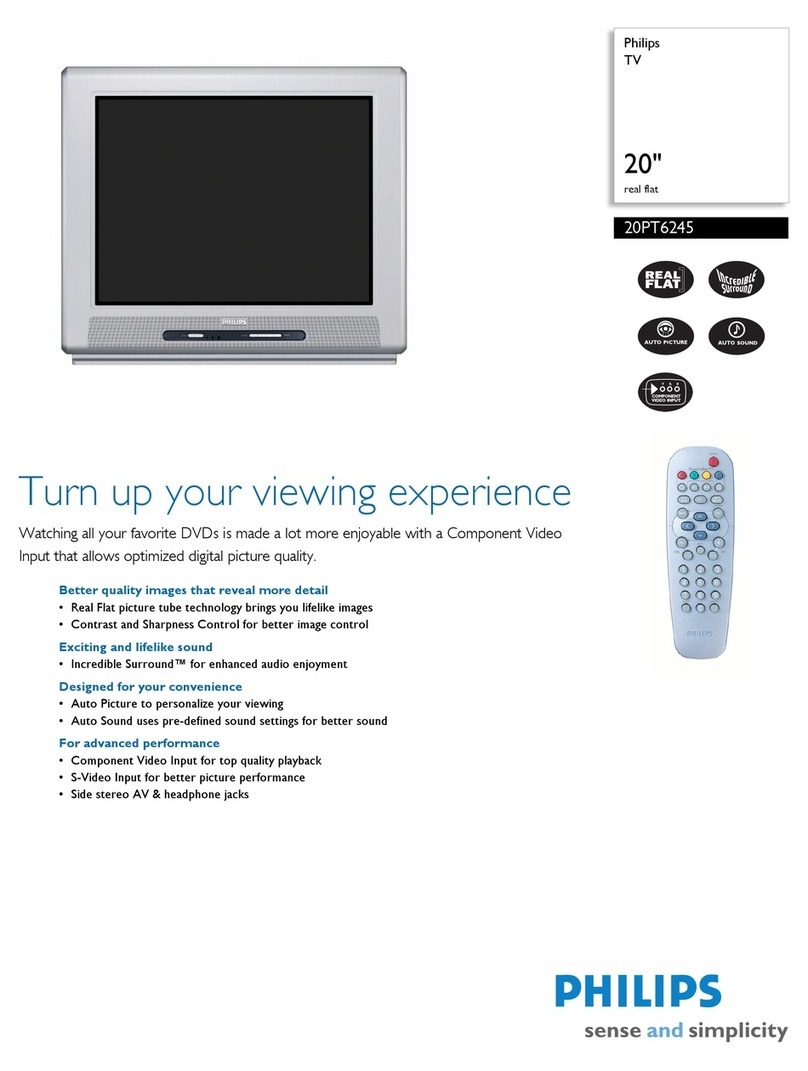 Philips 20PT6245 User manual Philips 20PT6245 User manual