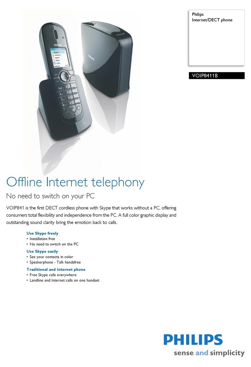 Philips VOIP8411B User manual