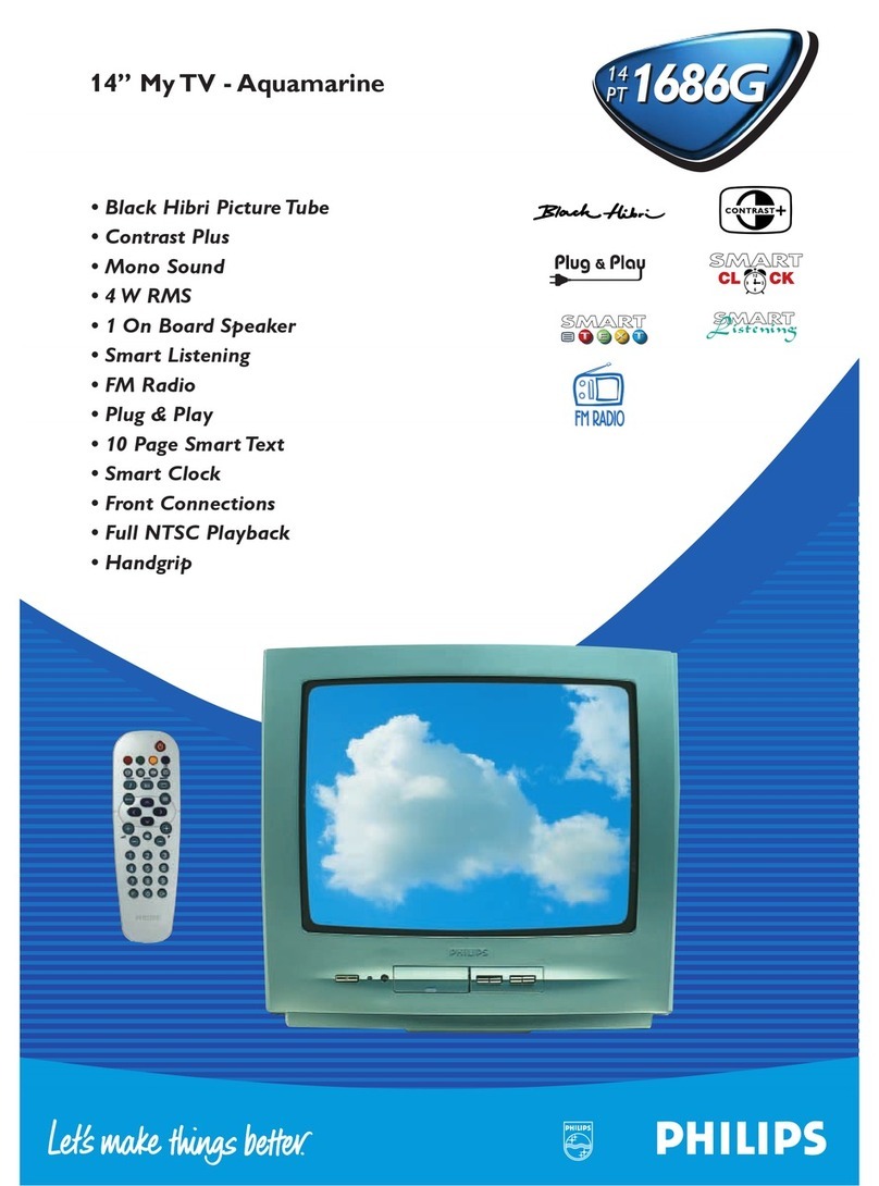 Philips 14PT1686G Specification sheet