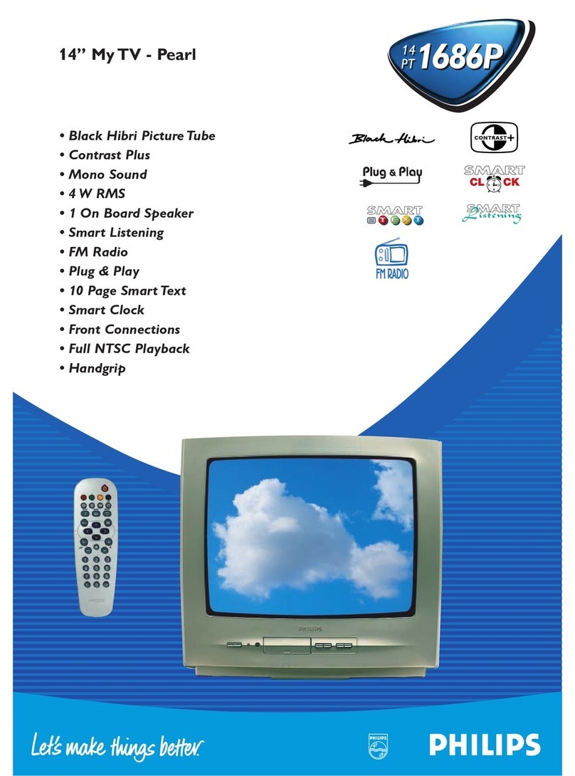 Philips 14PT1686P Specification sheet