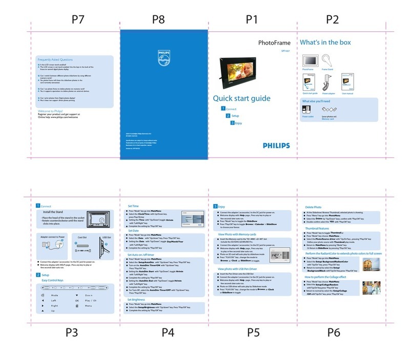 Philips SPF1007 User manual
