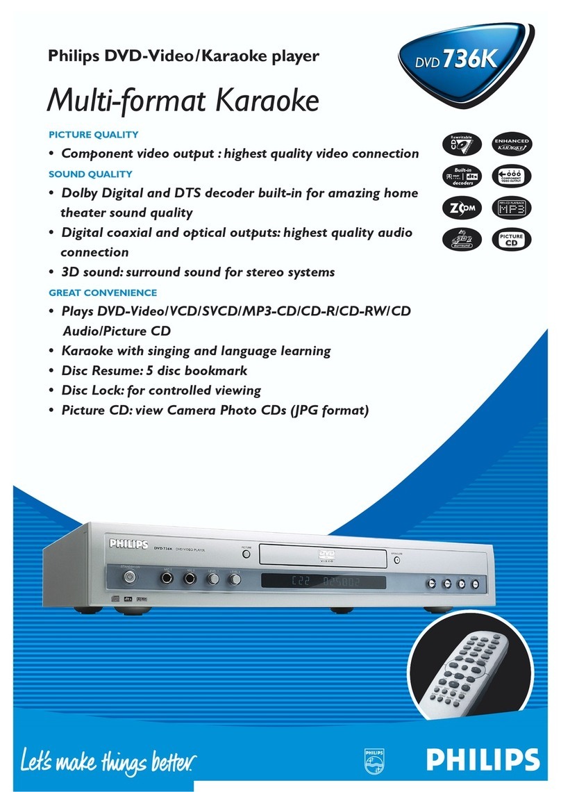 Philips DVD736K Specifications
