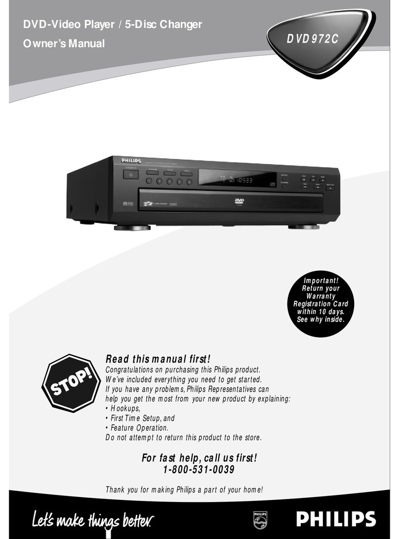 Philips DVD 972C User manual