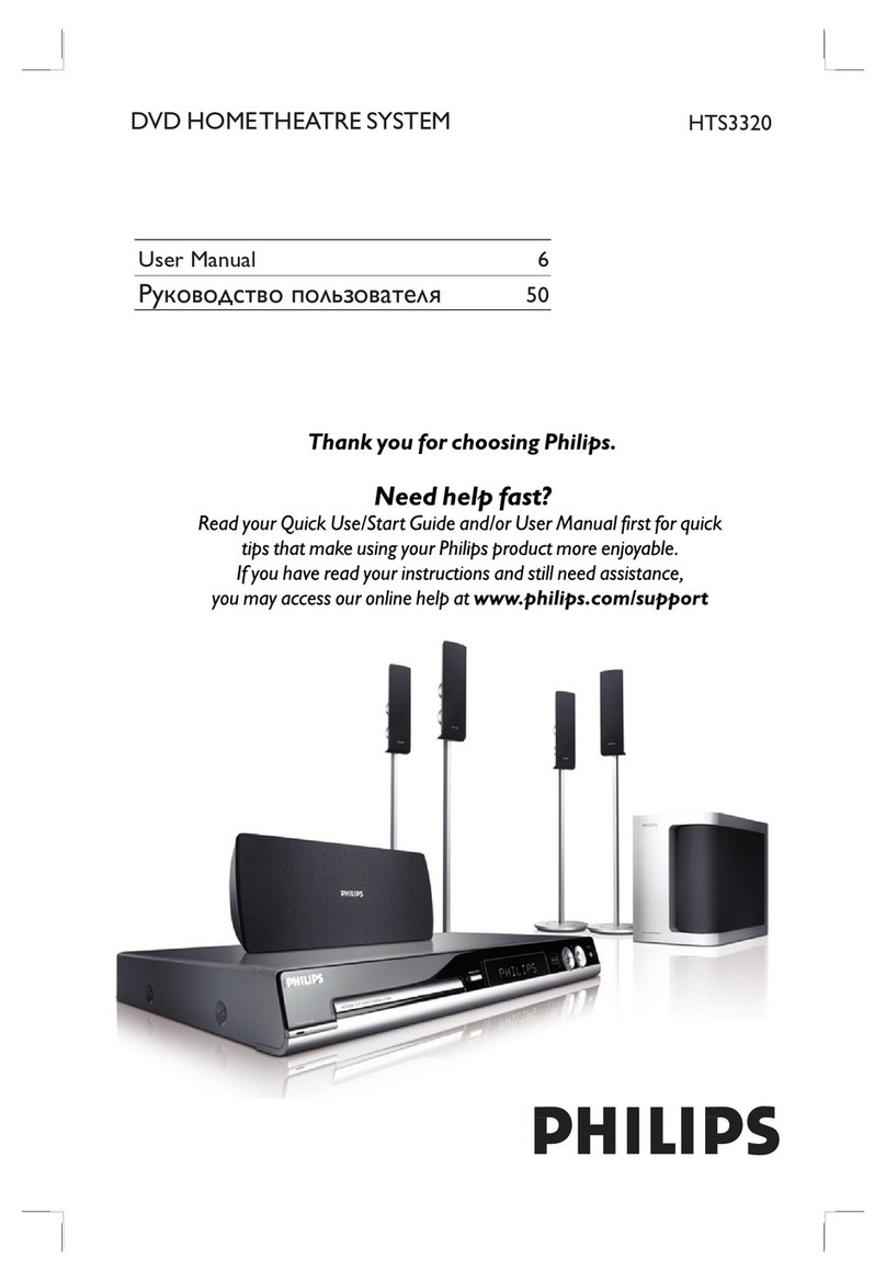 Philips DivX Ultra HTS3320 user manual