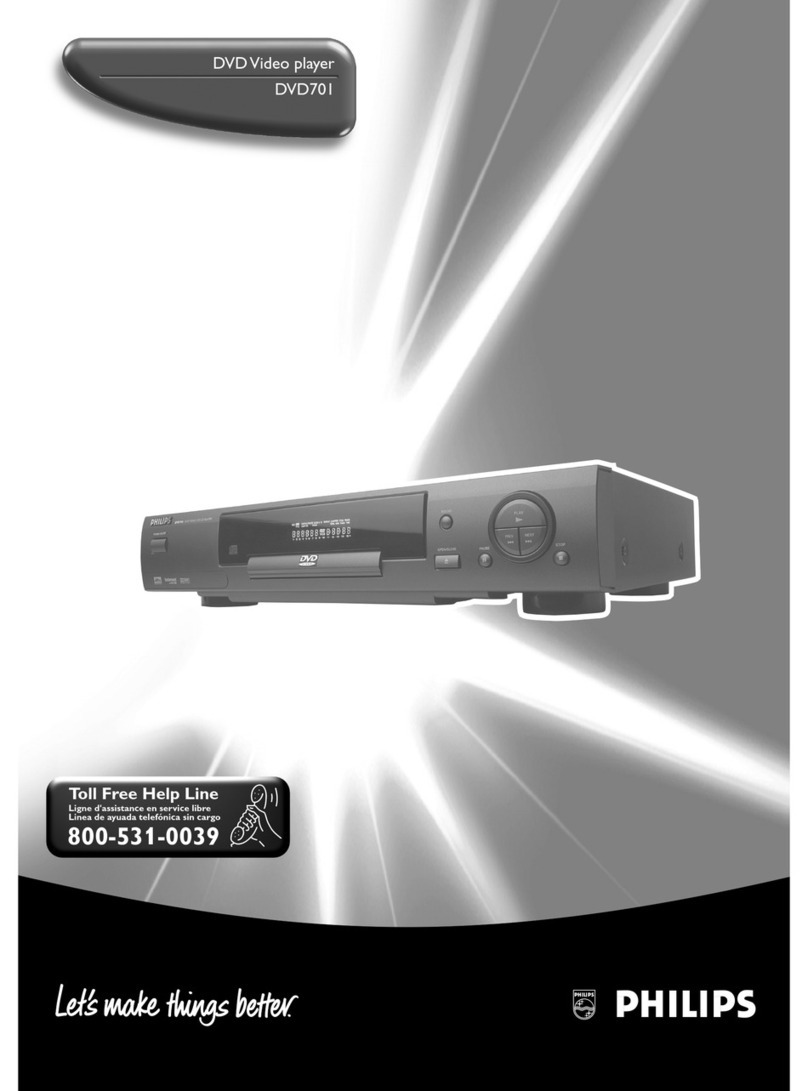 Philips DVD 701 User manual