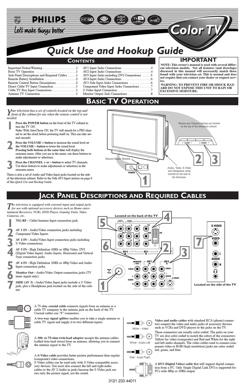 Philips 34PW8621 User manual