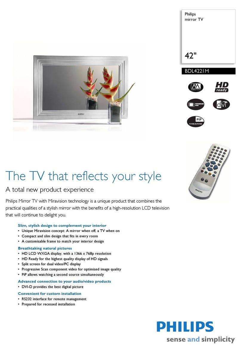 Philips BDL4221M Specifications