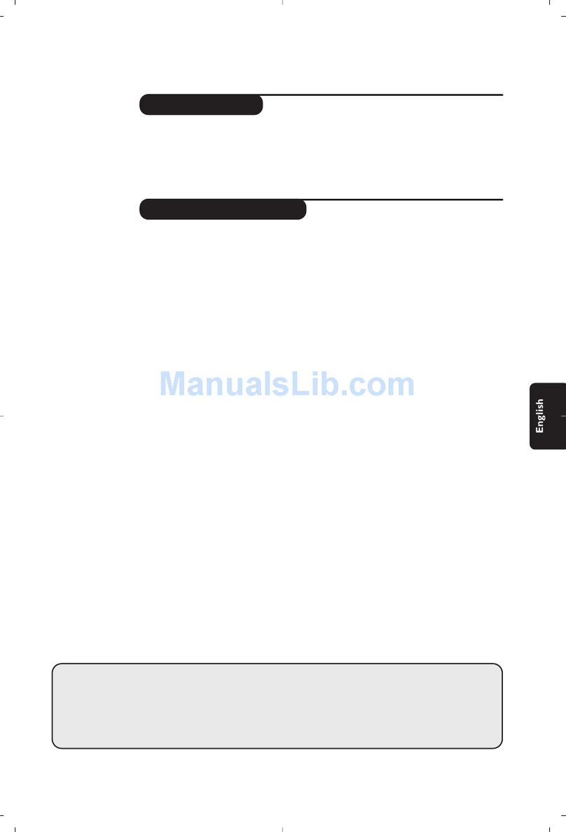Philips 29PT9007/58 user manual